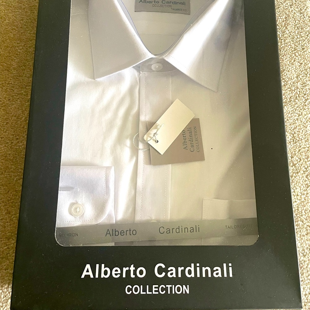 Mens White Dress Shirt